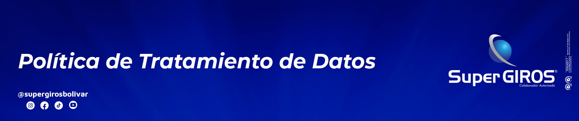 Políitica de tratamiento de Datos